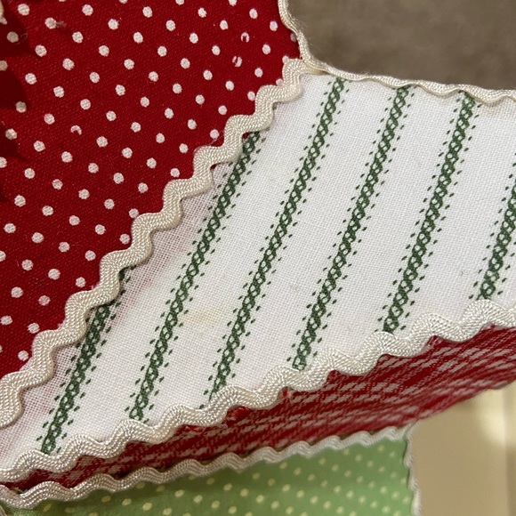 Pottery Barn Kids Holiday Christmas Star Tree Topper Quilted Fabric HTF - Picture 9 of 12